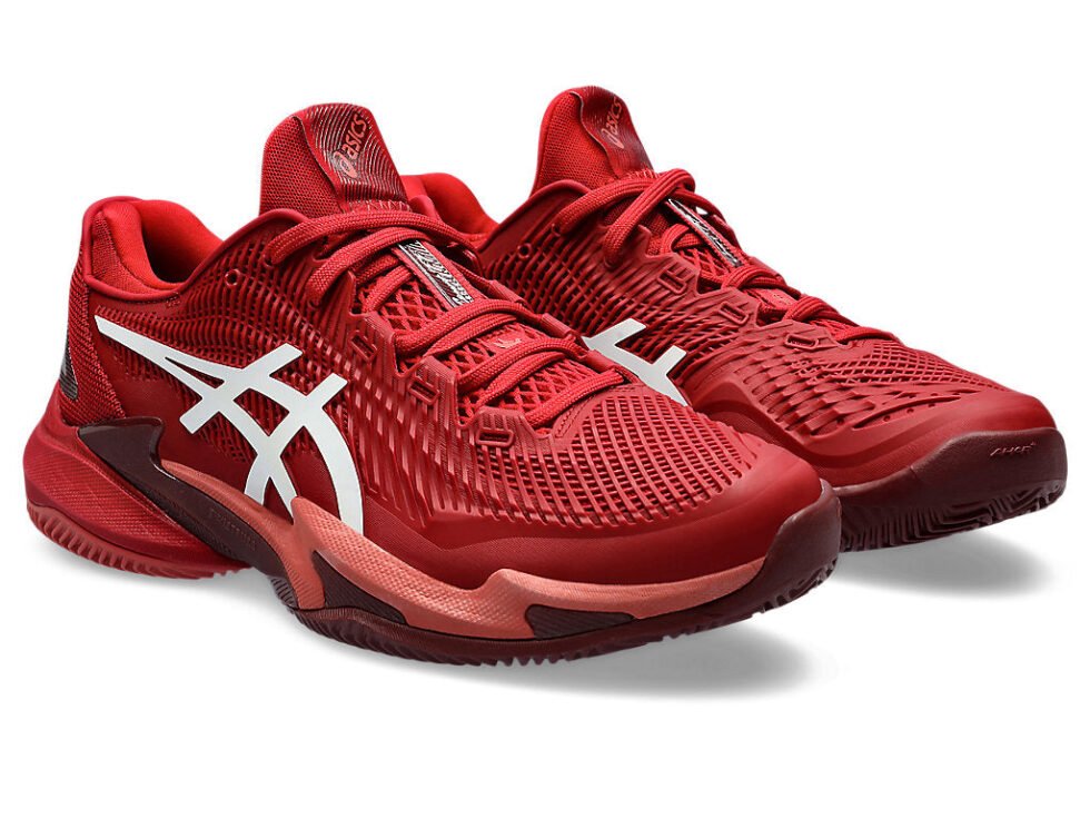 ASICS Court FF 3 Novak Clay 'Cranberry White' 1041A362-962 - Image 3