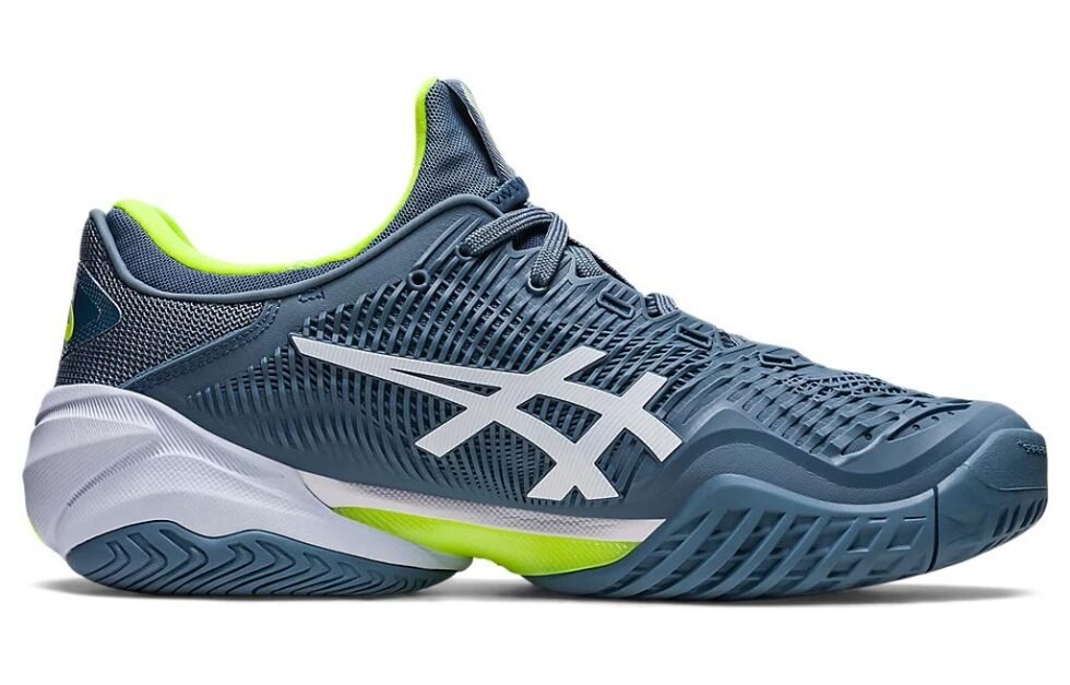 ASICS Court FF 3 'Steel Blue Lime' 1041A370-400 - Image 2