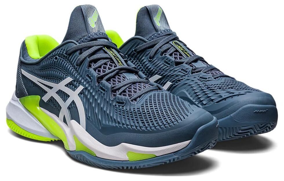 ASICS Court FF 3 Clay 'Steel Blue Lime' 1041A371-400 - Image 3