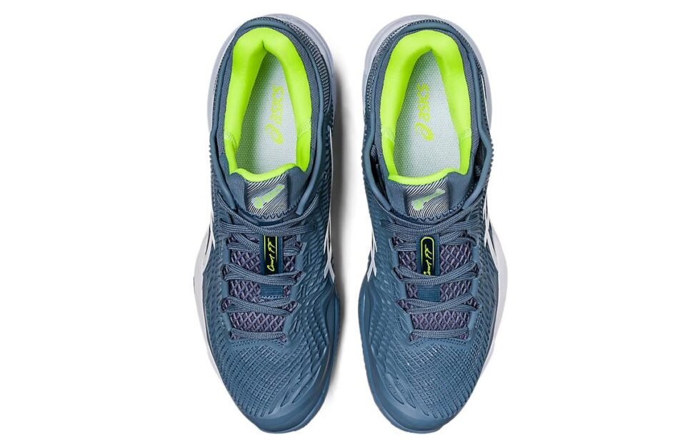 ASICS Court FF 3 Clay 'Steel Blue Lime' 1041A371-400 - Image 5