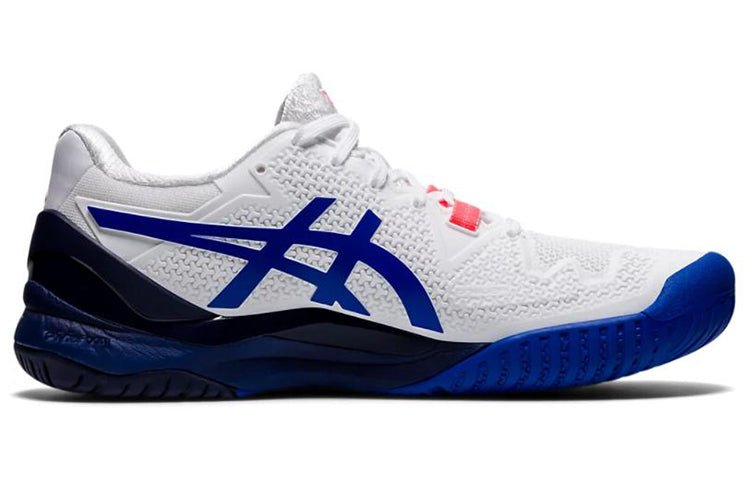 (WMNS) ASICS Gel Resolution 8 'White Lapis Lazuli Blue' 1042A072-107 - Image 2