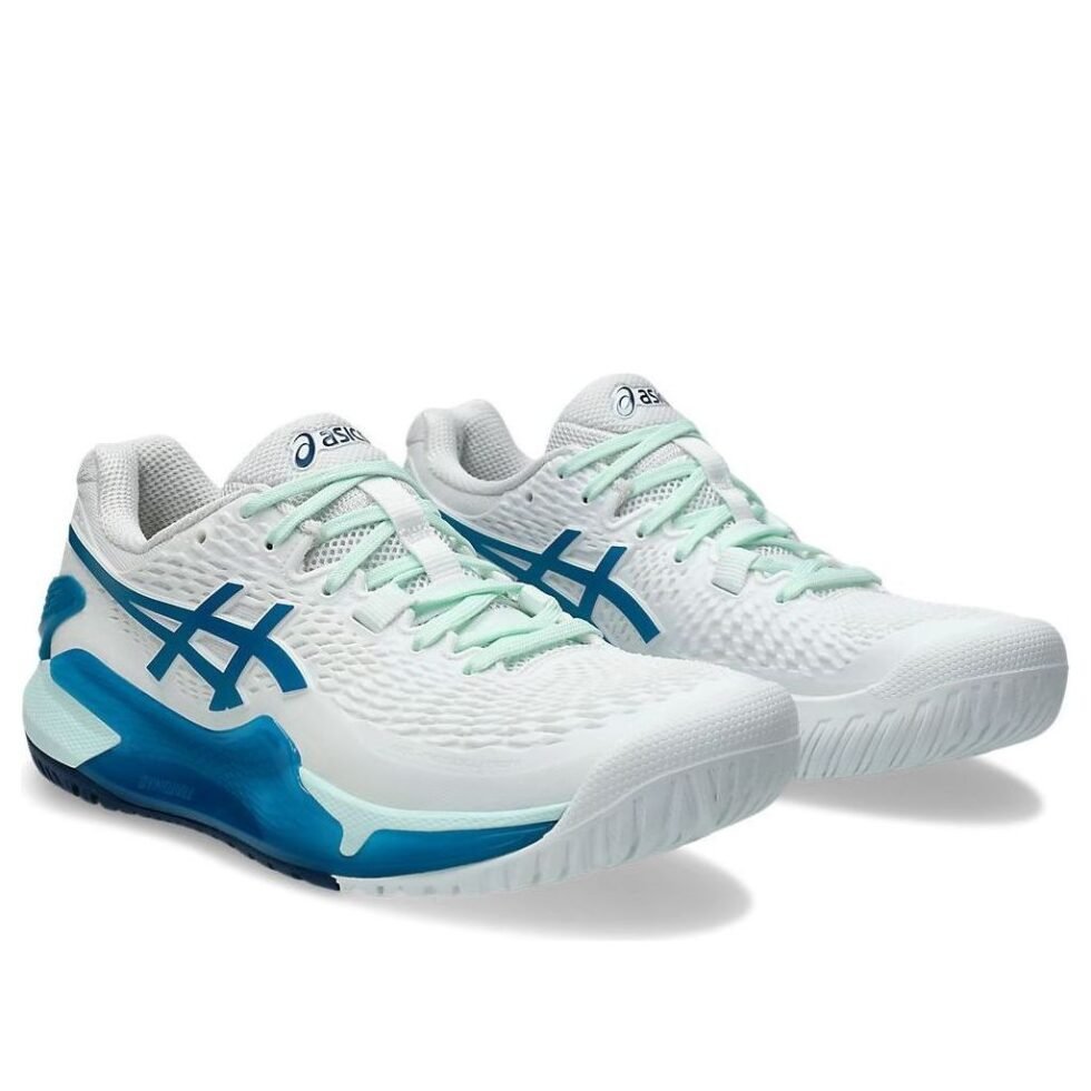 (WMNS) ASICS Gel-Resolution 9 'White Teal Blue' 1042A208-102 - Image 3