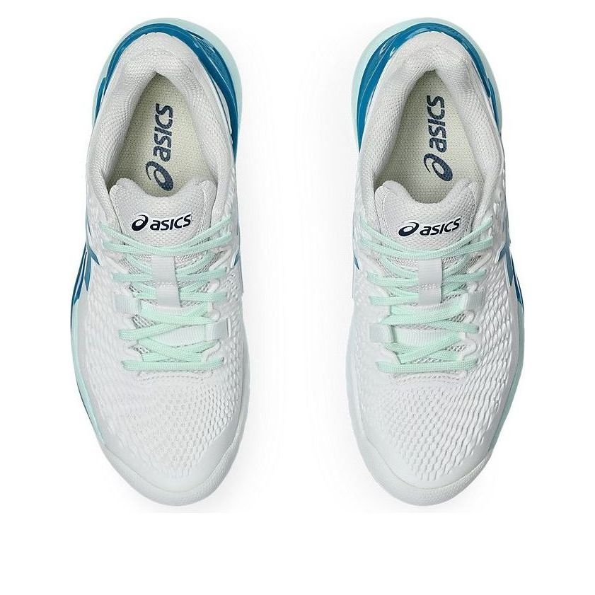 (WMNS) ASICS Gel-Resolution 9 'White Teal Blue' 1042A208-102 - Image 6