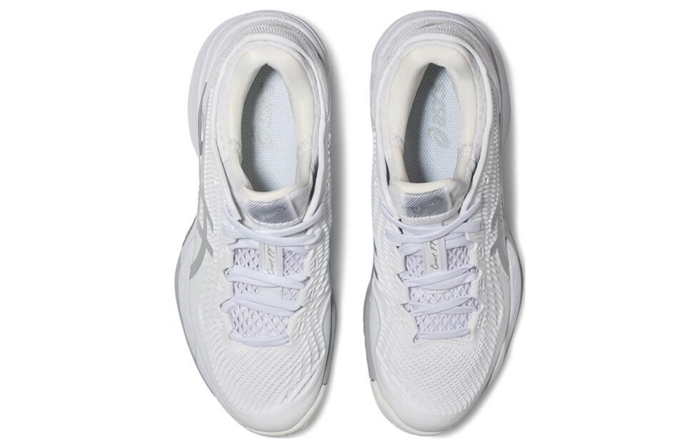 (WMNS) ASICS Court FF 3 'White Pure Silver' 1042A220-100 - Image 3