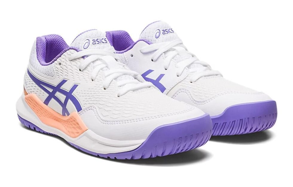 (GS) ASICS Gel-Resolution 9 'White Purple' 1044A067-101 - Image 3