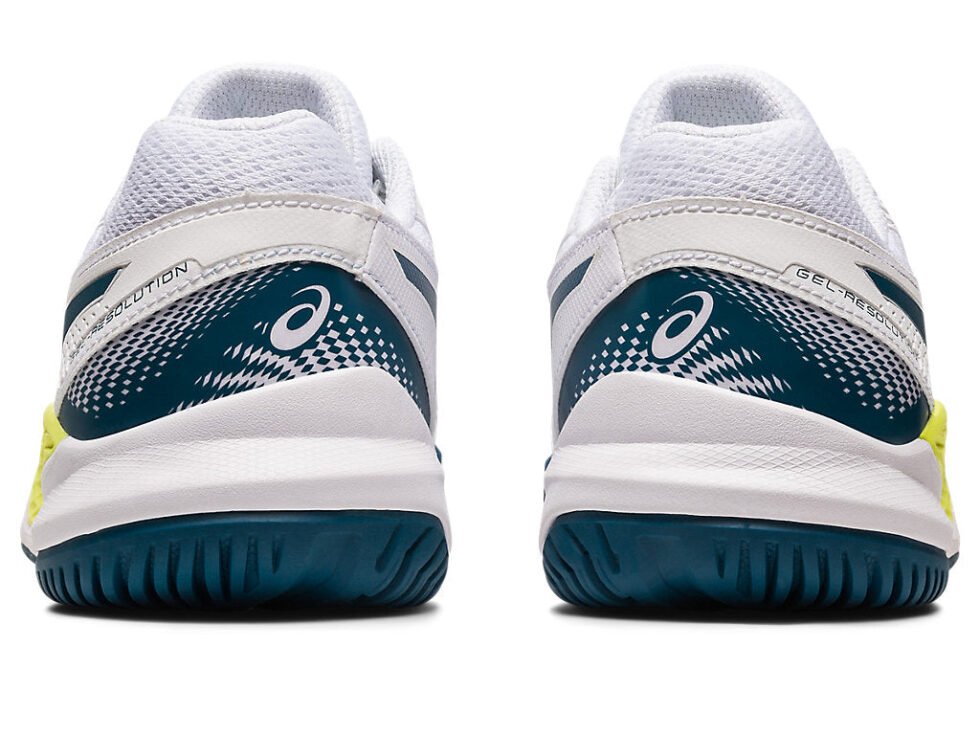(GS) ASICS Gel Resolution 9 'White Restful Teal' 1044A067-102 - Image 5