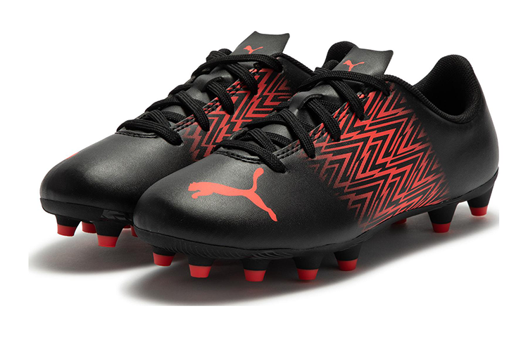 (GS) PUMA Tacto FG/AG Soccer Cleats JR 'Black Sunblaze' 106310-08 - Image 3
