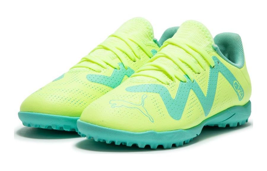 (GS) PUMA Future Play TF Football Boots 'Fluorescent Yellow Aqua' 107202-03 - Image 3
