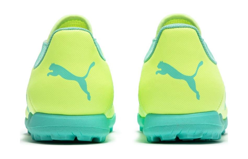 (GS) PUMA Future Play TF Football Boots 'Fluorescent Yellow Aqua' 107202-03 - Image 5