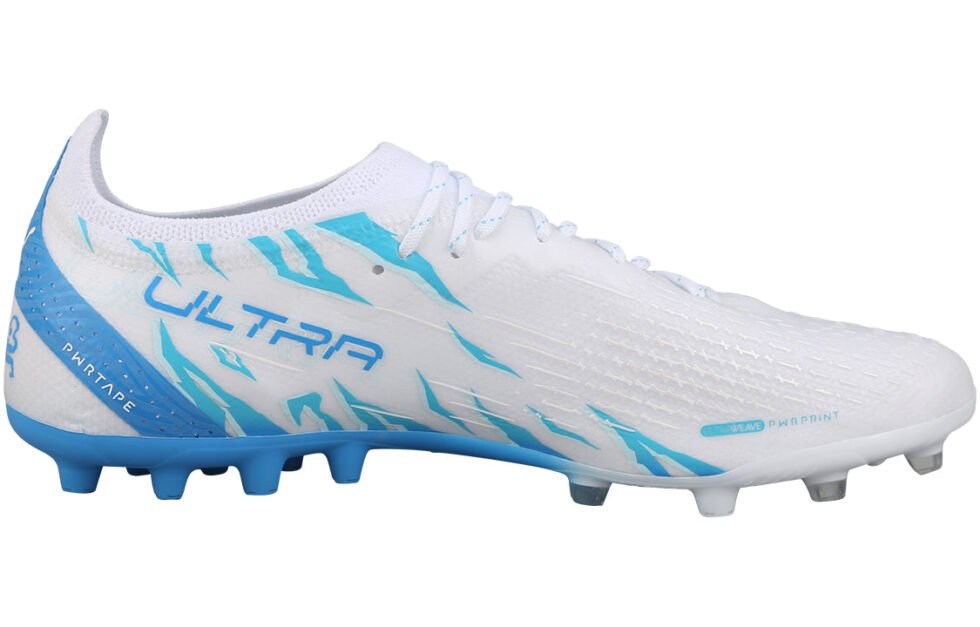 PUMA Ultra Ultimate MG 'White/Light Blue' 107301-01 - Image 2