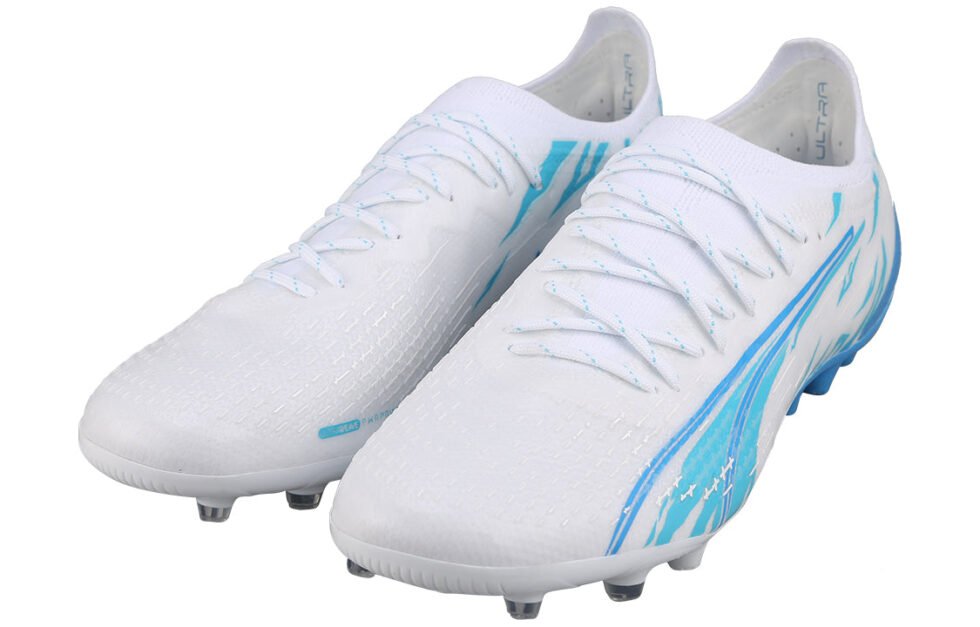PUMA Ultra Ultimate MG 'White/Light Blue' 107301-01 - Image 3
