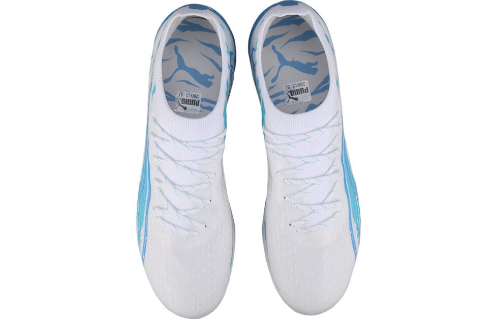 PUMA Ultra Ultimate MG 'White/Light Blue' 107301-01 - Image 4