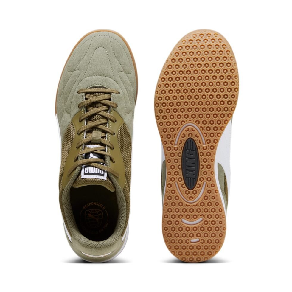 PUMA King Top IT 'Olive Drab Puma White Puma Gold' 107349-03 - Image 6
