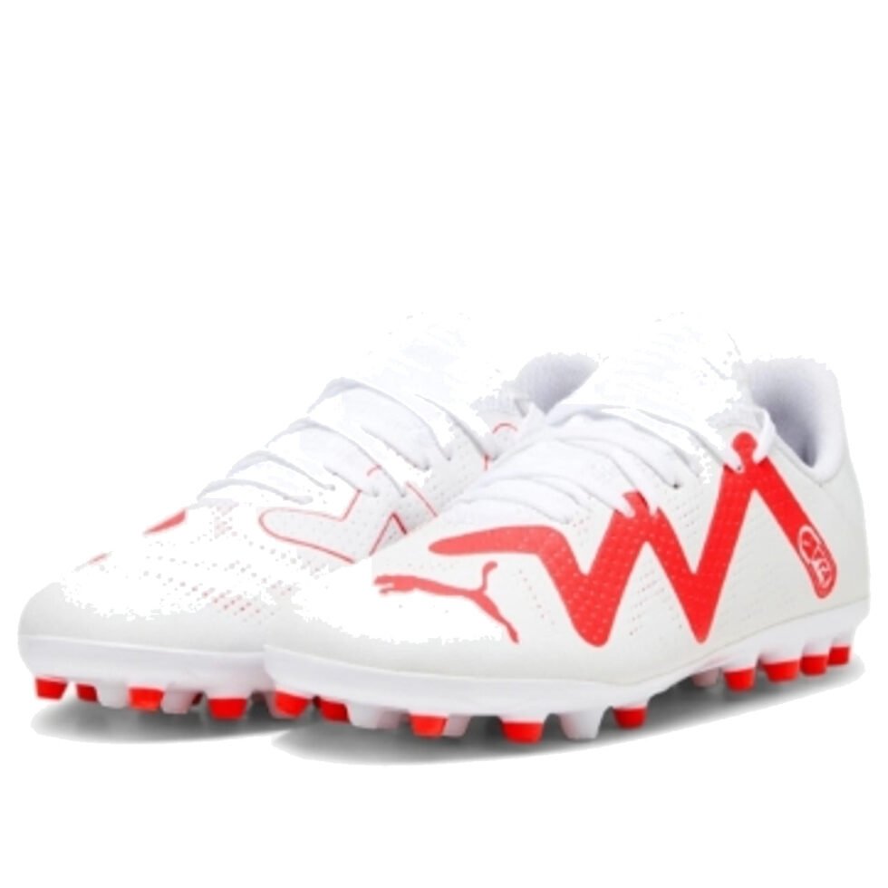 (GS) PUMA Future Play MG Jr 'White Pink' 107390-01 - Image 2