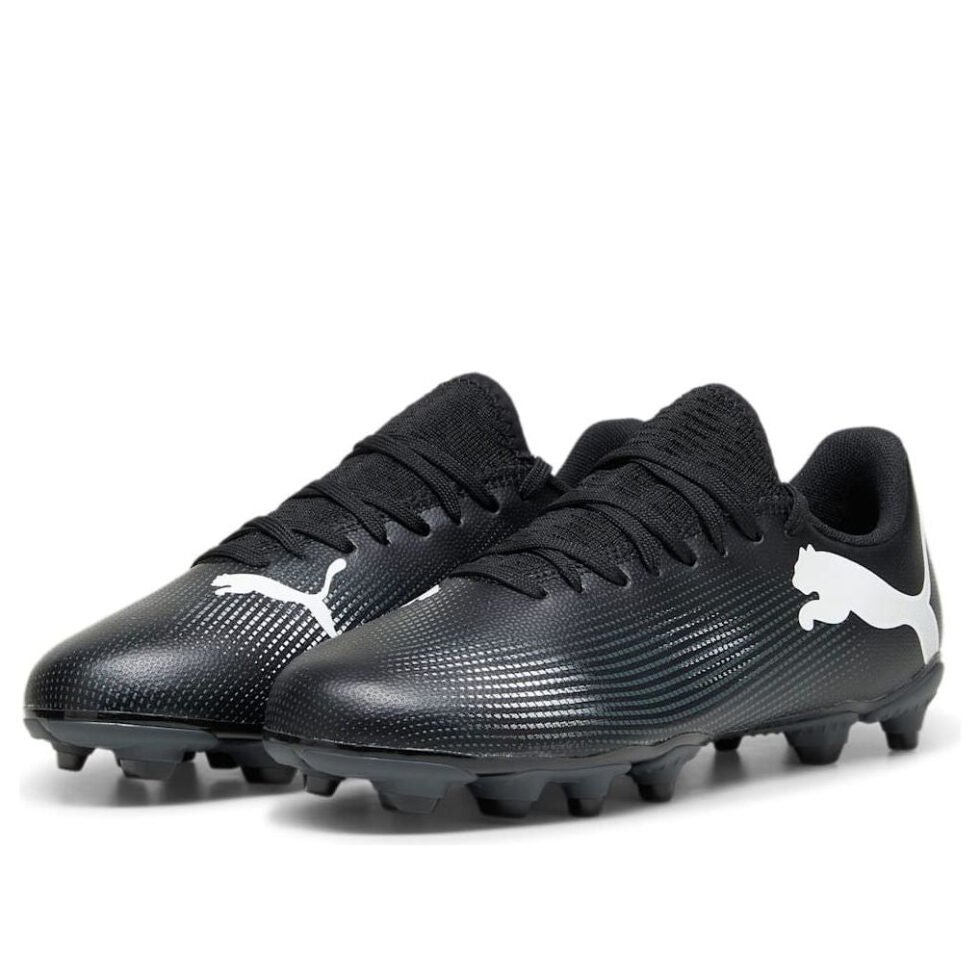 (GS) PUMA Future 7 Play FG AG 'Black White' 107734-02 - Image 3