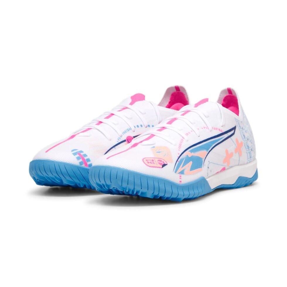 PUMA Ultra 5 Match Volume Up TT 'White Luminous Blue Pink' 108091-01 - Image 3