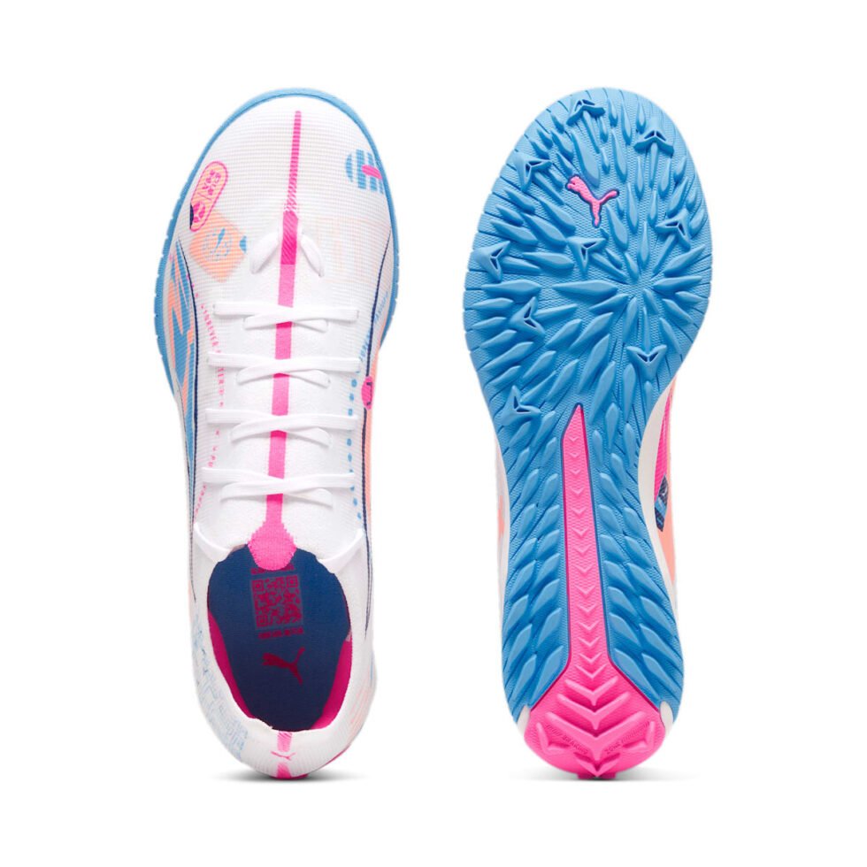 PUMA Ultra 5 Match Volume Up TT 'White Luminous Blue Pink' 108091-01 - Image 4
