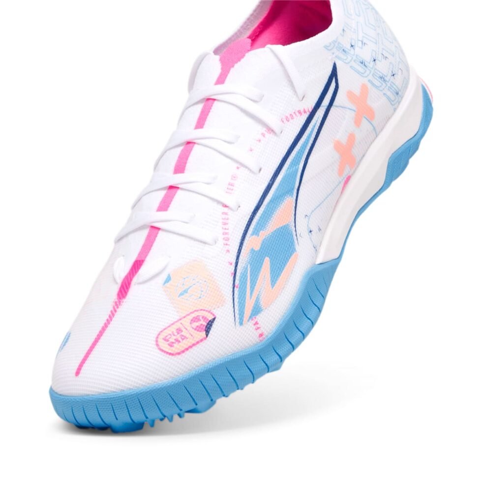 PUMA Ultra 5 Match Volume Up TT 'White Luminous Blue Pink' 108091-01 - Image 5