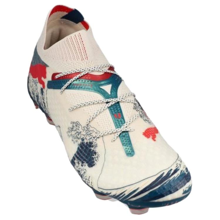 PUMA x Unisport Future 7 Ultimate FG 'Cream White Blue Red' 108134-01 - Image 3