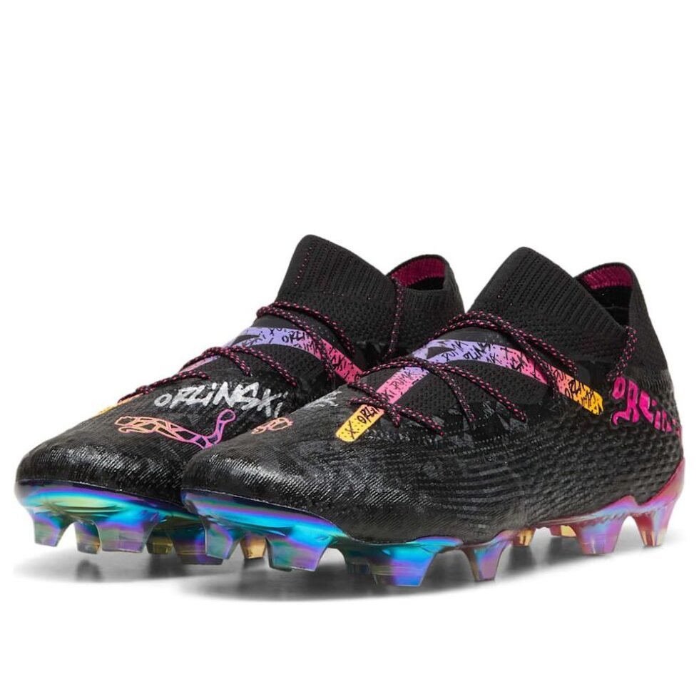PUMA x ORLINSKI Future 7 Ultimate 'Black Dark Amethyst Sun Stream' 108152-01 - Image 3