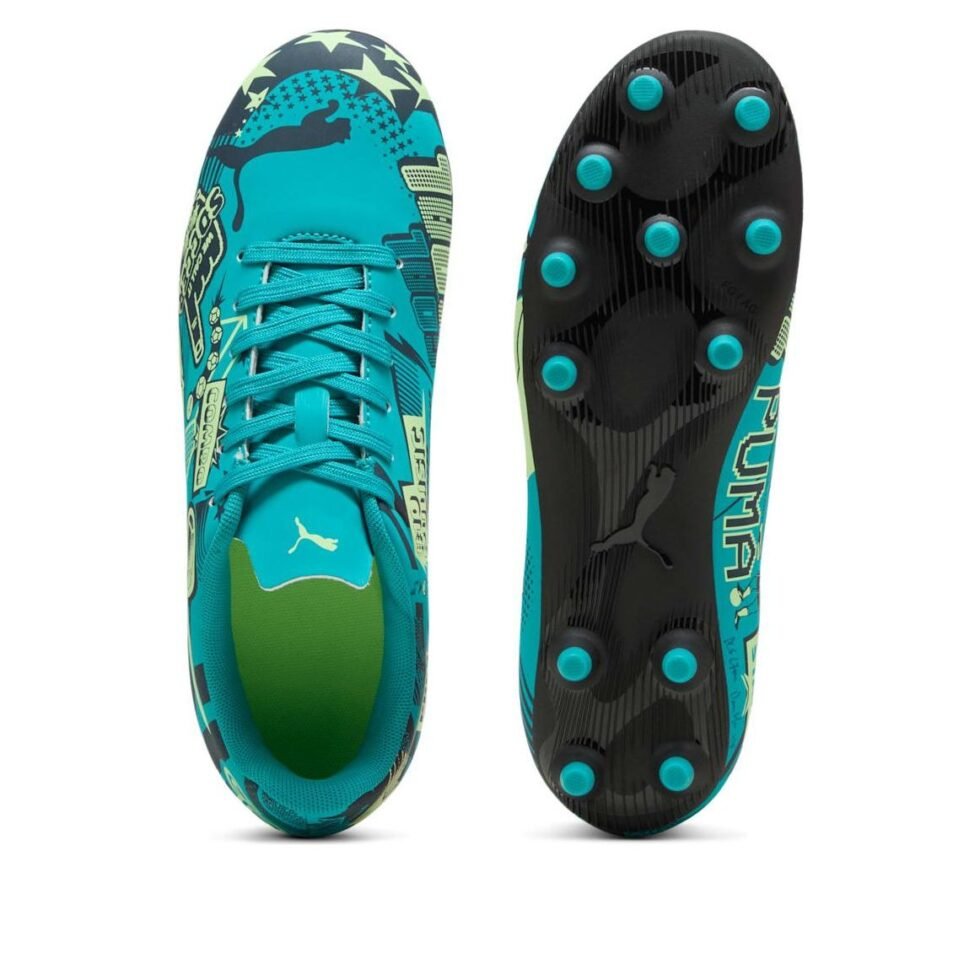 (GS) PUMA Christian Pulisic x Ultra Legacy FG/AG 'Allover Print - Deep Aqua' 108775-03 - Image 5