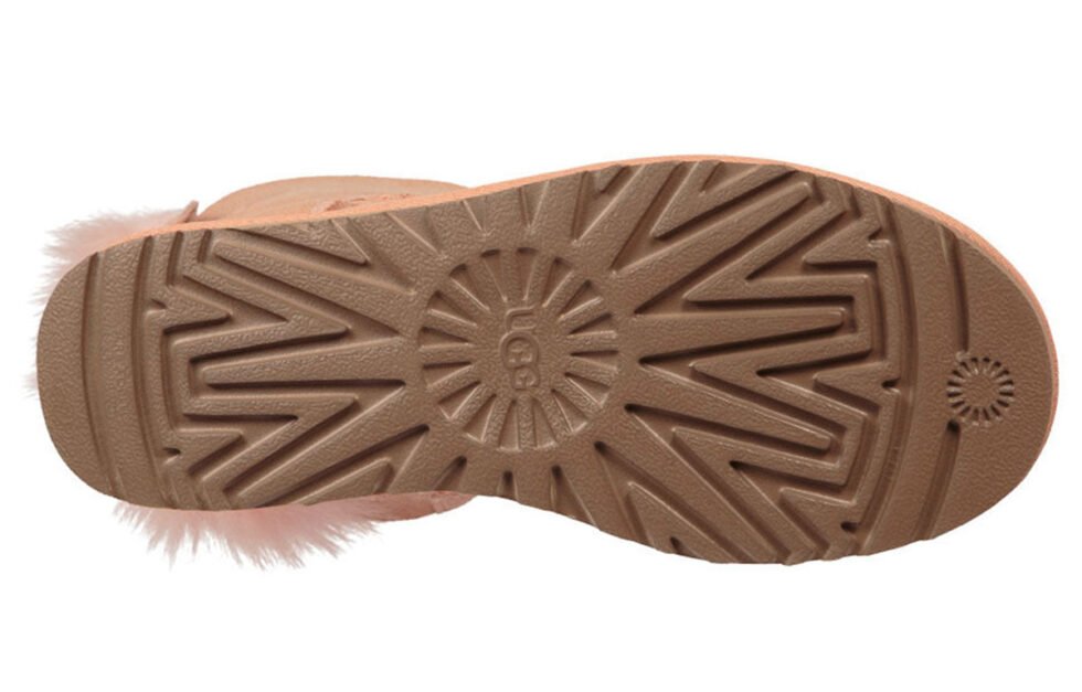 (WMNS) UGG Fluff Bow Mini Fleece Lined Pink Red 1094967-SNTN - Image 6