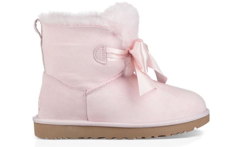 (WMNS) UGG F18 Mini Bow Fleece Lined Pink 1098360-SLPN - Image 3