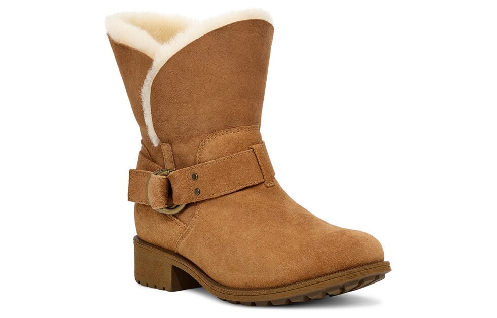 (WMNS) UGG Bodie Snow Boots Brown 1103569-CHE - Image 3