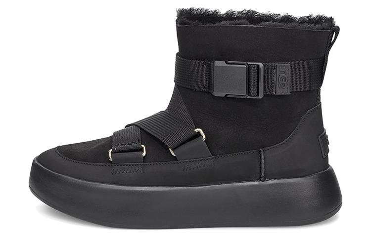 (WMNS) UGG Classic Boom Buckle Snow boots Black 1104616-BLK - Image 2