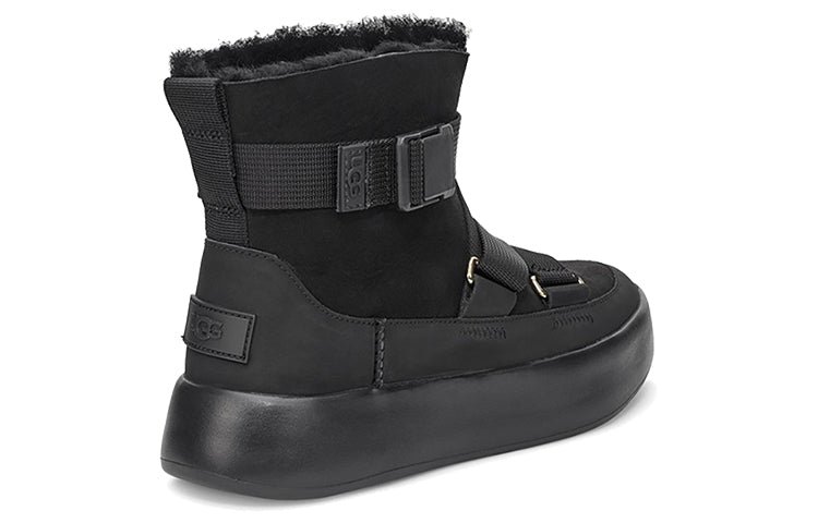 (WMNS) UGG Classic Boom Buckle Snow boots Black 1104616-BLK - Image 5