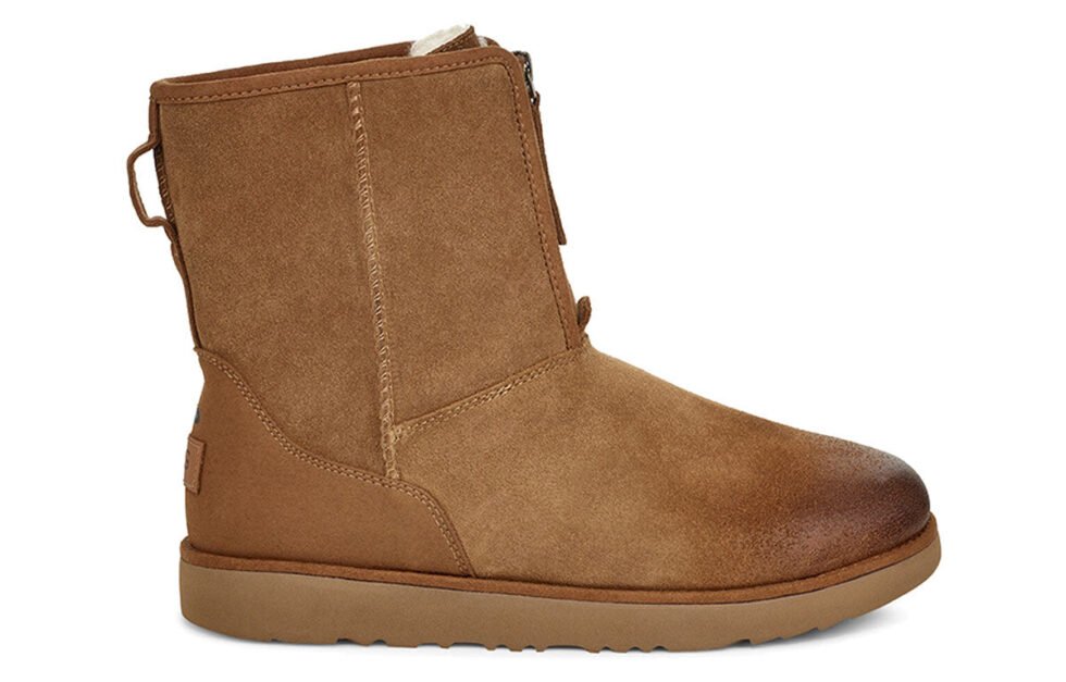 UGG Classic Short Front Zip Boot 'Chestnut' 1106438-CHE - Image 3