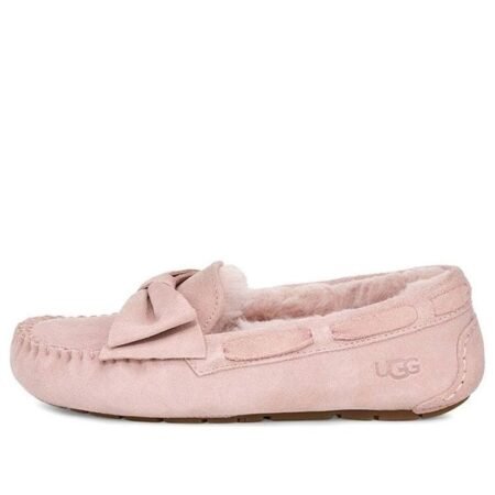 (WMNS) UGG Dakota Suede Bow Slipper 'Pink Crystal' 1106552-PCRY
