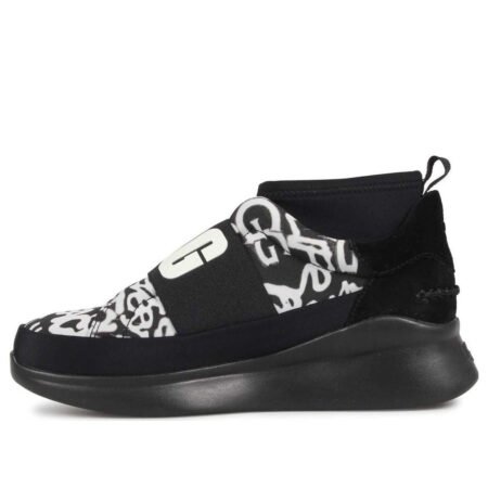 (WMNS) UGG Neutra Graffiti Pop Trainer 'Black White' 1106737