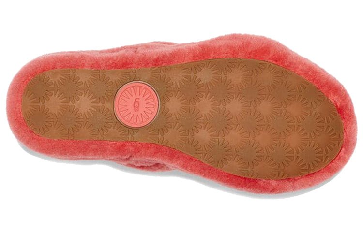 (WMNS) UGG Oh Yeah Thick Sole Red Sandals 1107953-PCRL - Image 6