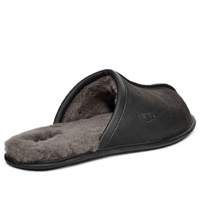 UGG Scuff Leather Slipper 'Black' 1108192-BLK - Image 5