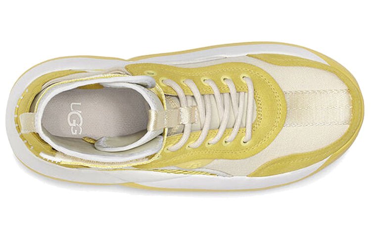 (WMNS) UGG LA Cloud Hi White Yellow 1108914-MWSS - Image 5