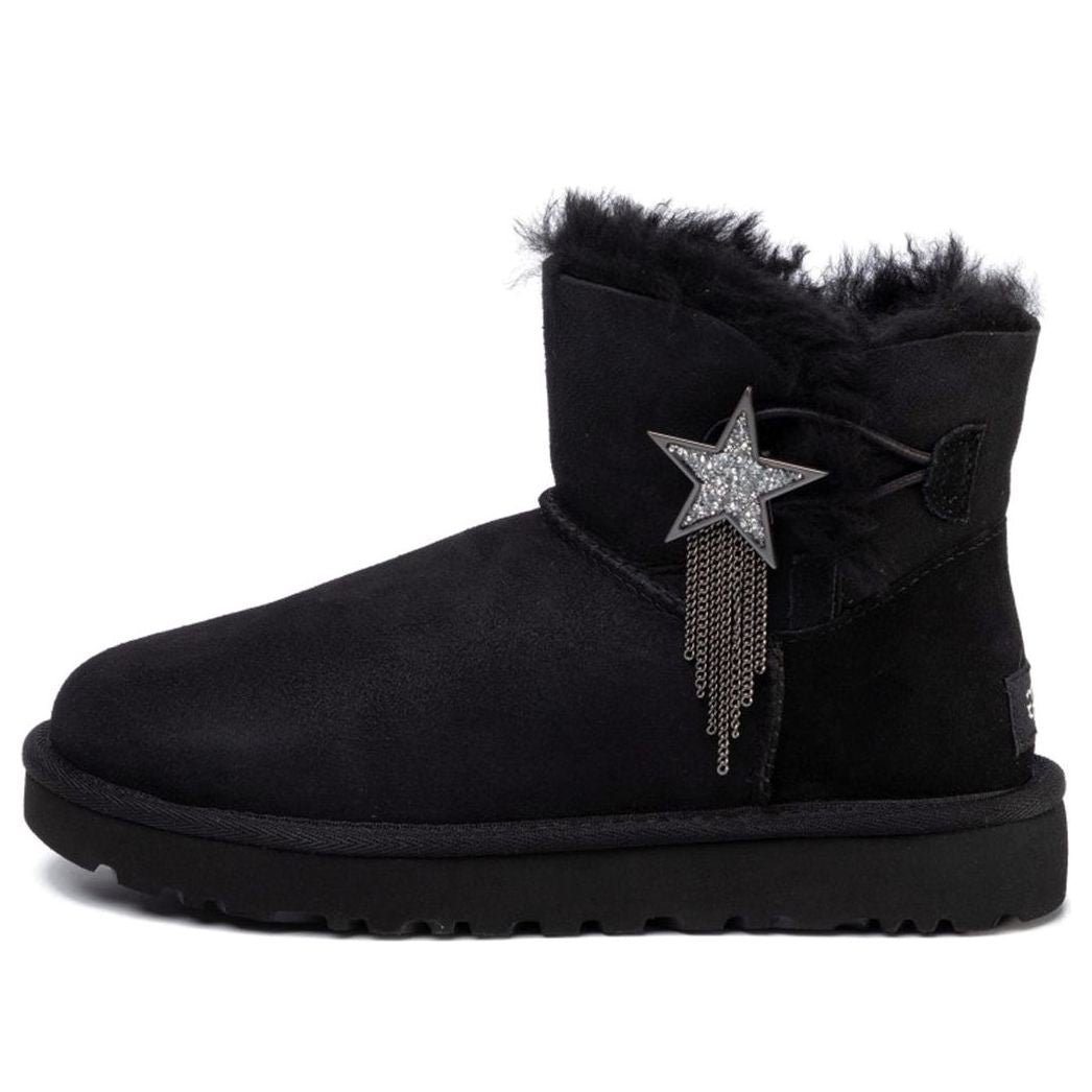 (WMNS) UGG Mini Bailey Star Snow Boots Black 1108930-BLK