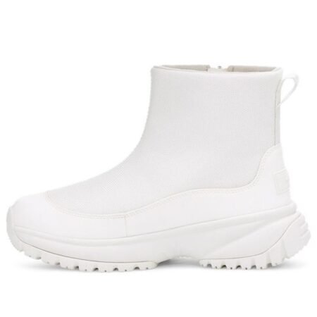 (WMNS) UGG Yose Zip Fleece Lined Snow Boots White 1112329-WHT