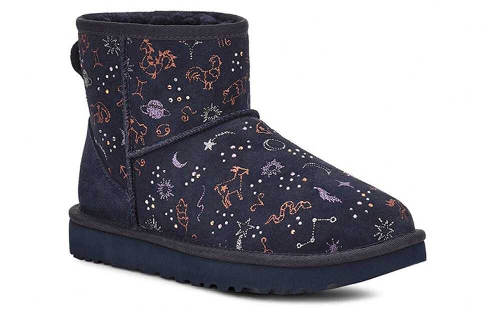 (WMNS) UGG Classic Zodiac Mini Fleece Lined Navy Blue 1112516-SNGH - Image 3