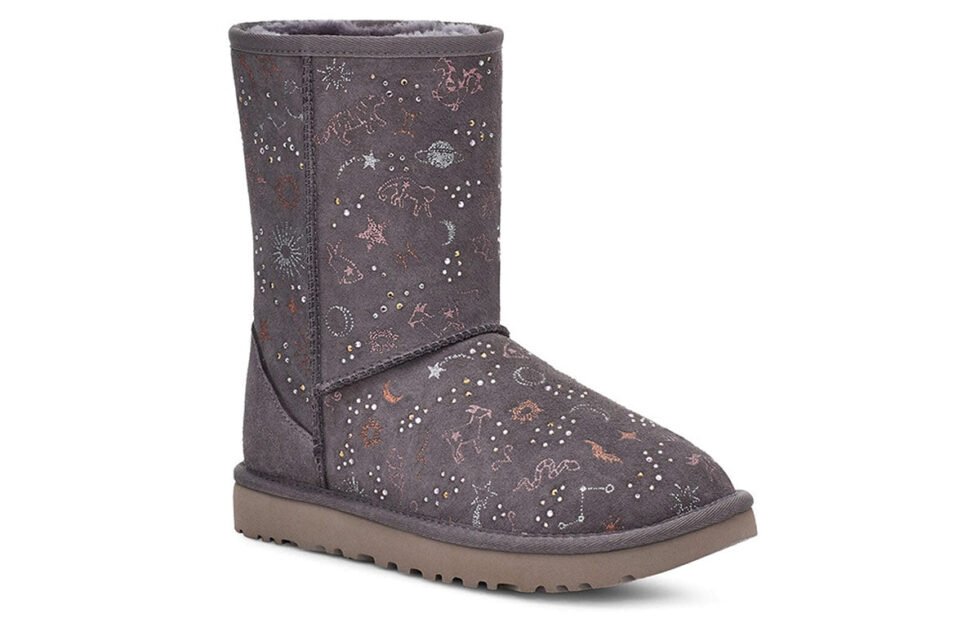 (WMNS) UGG Classic Zodiac Snow Boots Gray Purple 1112517-NHT - Image 3