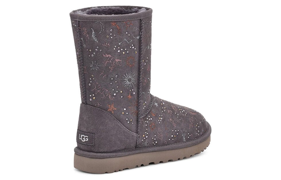 (WMNS) UGG Classic Zodiac Snow Boots Gray Purple 1112517-NHT - Image 4