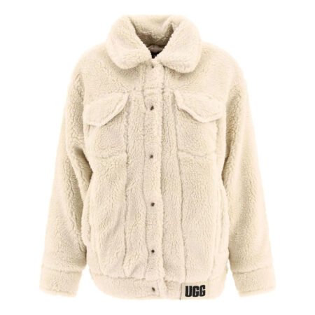 (WMNS) UGG Frankie Sherpa Trucker Jacket 'Beige' 1113951-NLI