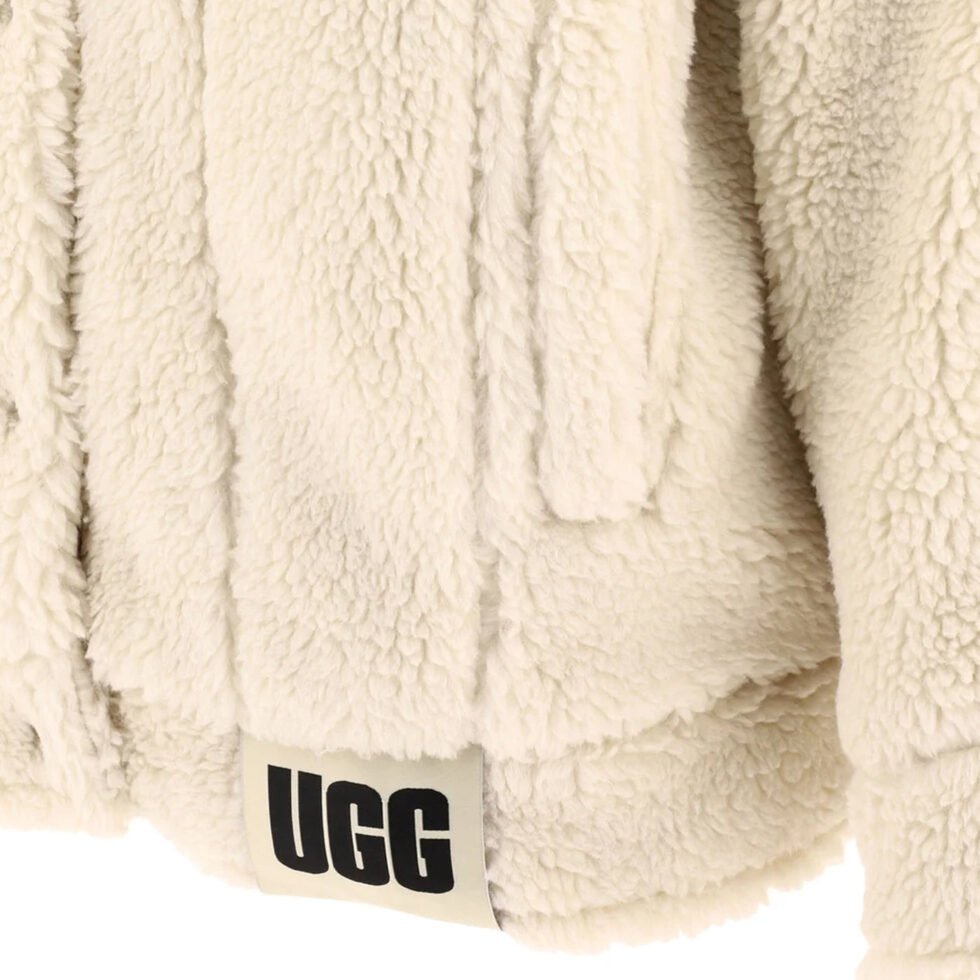 (WMNS) UGG Frankie Sherpa Trucker Jacket 'Beige' 1113951-NLI - Image 6