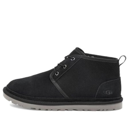 UGG Neumel Corduroy Flat Short Boots Black 1114196-BLK