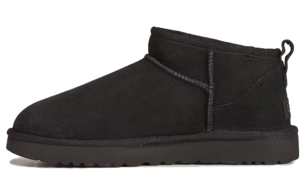 (WMNS) UGG Classic Ultra Mini Fleece Lined Brown 'Black' 1116109Y-BLK - Image 2