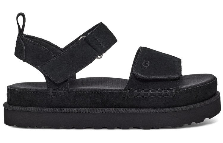(WMNS) UGG Goldenstar Sandals Black 1117954-BLKS - Image 2