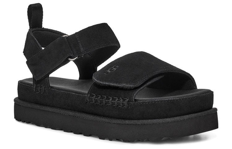 (WMNS) UGG Goldenstar Sandals Black 1117954-BLKS - Image 3