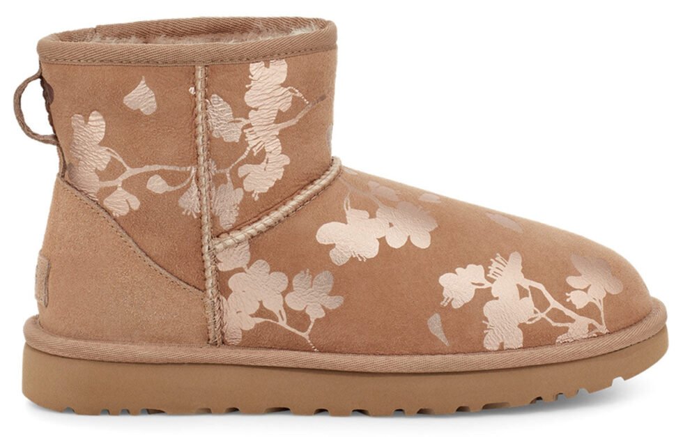 (WMNS) UGG Classic Mini Floral Foil Fleece Lined 1118163-AMP - Image 3
