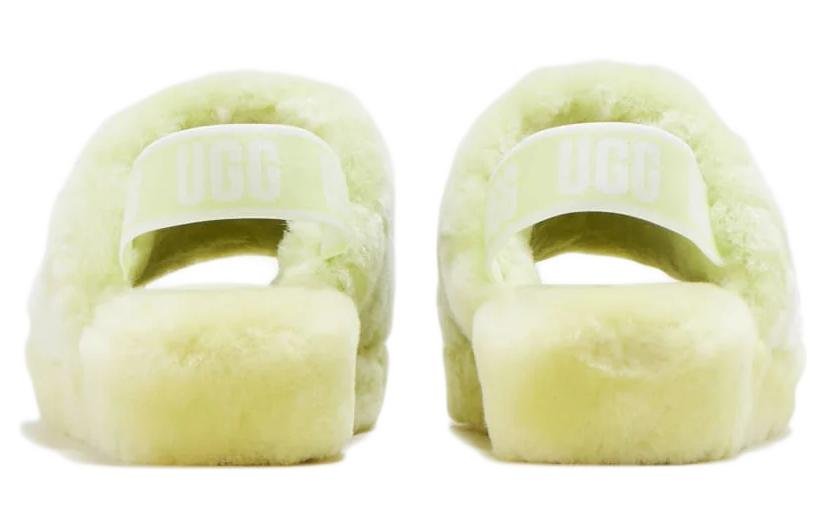(WMNS) UGG Fluff Yeah Slide Poppy Slipper 'Pollen Poppy' 1118459-PLLN - Image 3