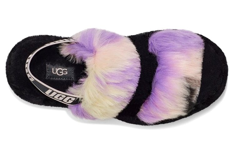 (WMNS) UGG Sandals Black White Purple 1119821-MGNL - Image 5